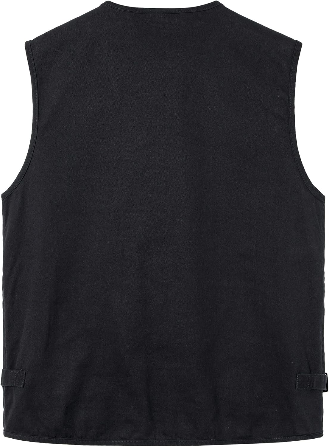 Size 3XL Men's Sleeveless Fishing Vest with Multi-Pocket Black
